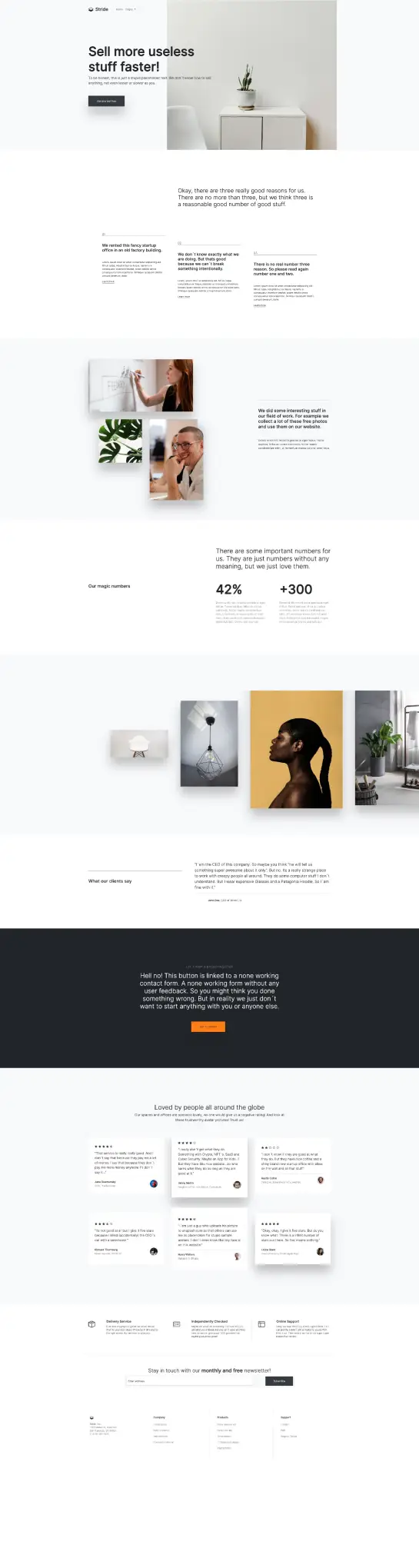 Stride - HTML Bootstrap 5 template preview